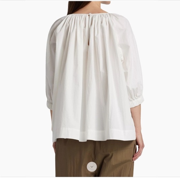 Co Gatheted Puffed Sleeve‎ Blouse Top Sz XS NWT - Picture 3 of 14